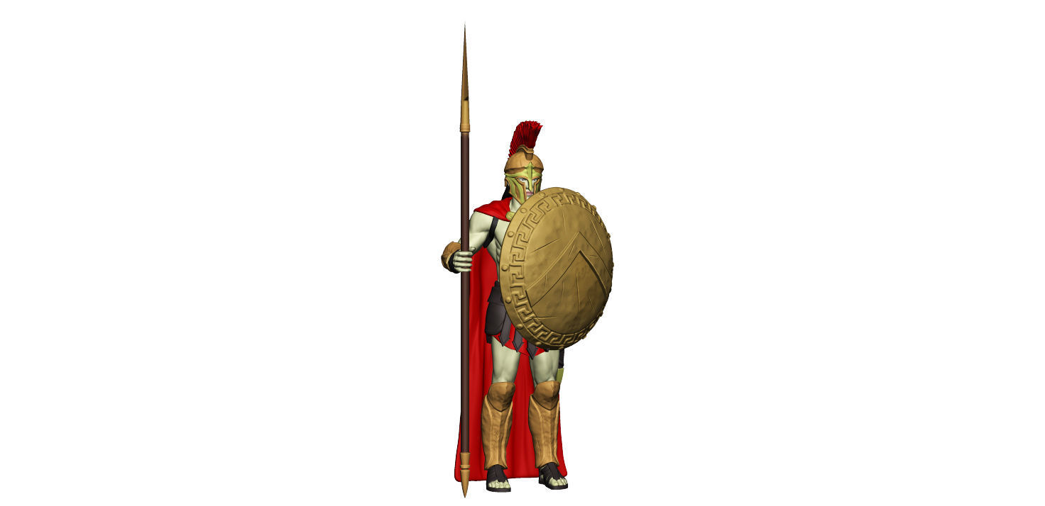 Spartan 3 Second set Medium spartan army 3D print model_15