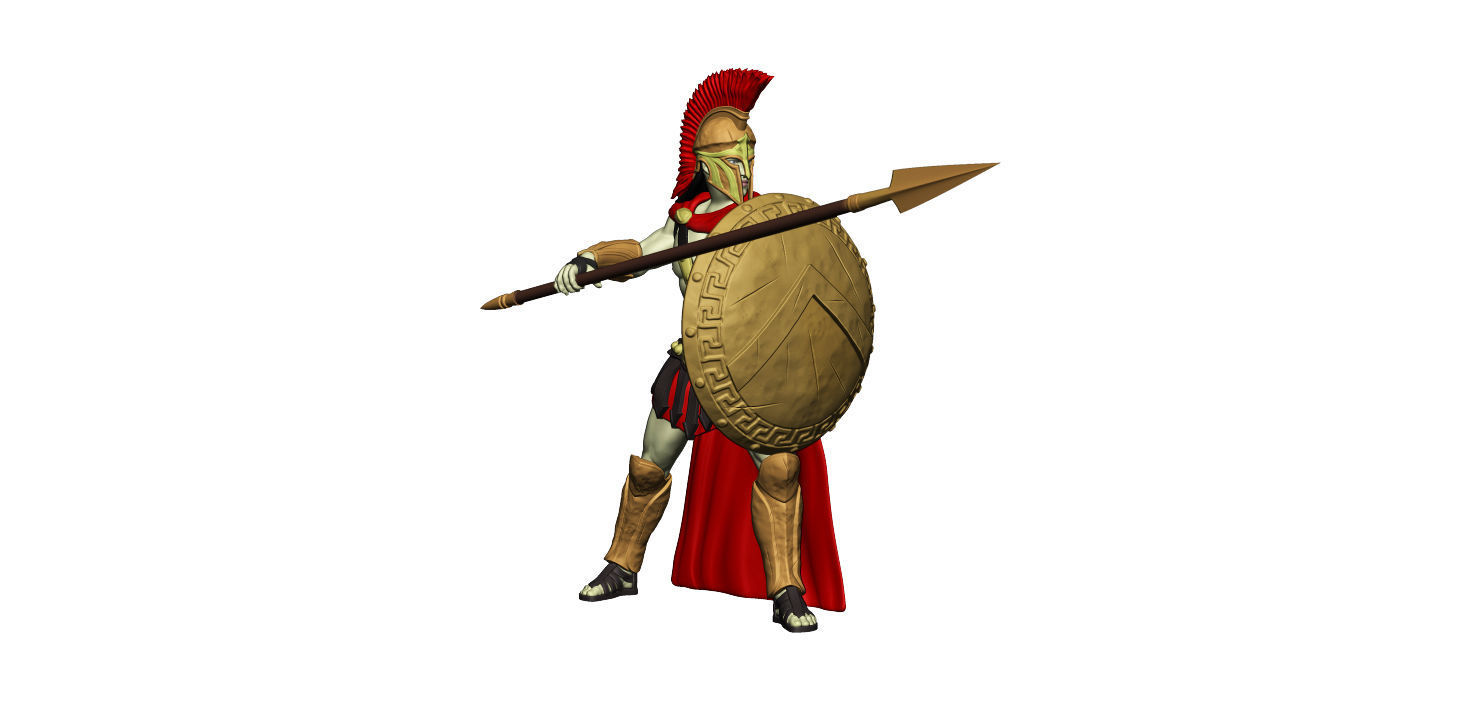 Spartan 4 Second set Medium spartan army 3D print model_12