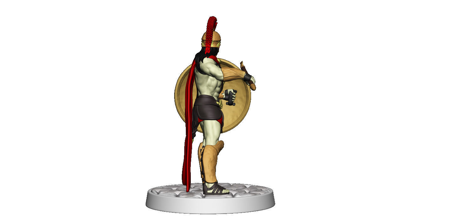 Spartan 4 Second set Medium spartan army 3D print model_21