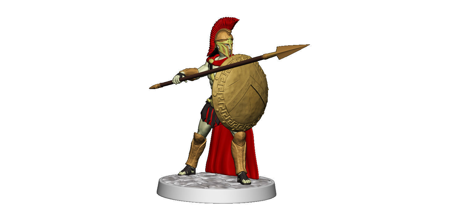 Spartan 4 Second set Medium spartan army 3D print model_19