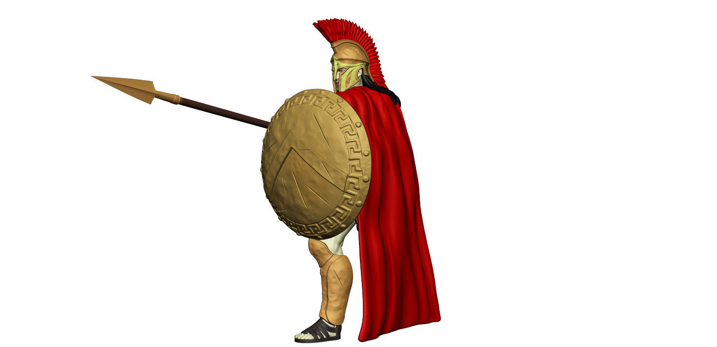 Spartan 4 Second set Medium spartan army 3D print model_13