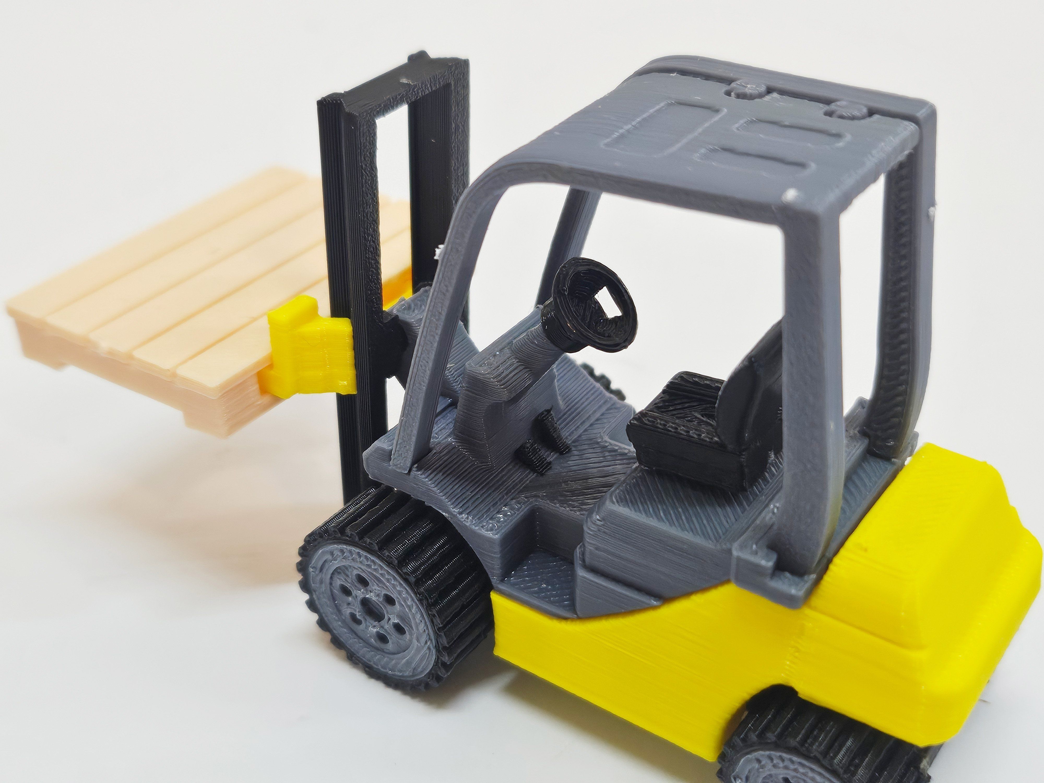 Forklift Kit Card with Palette 3D print model_3
