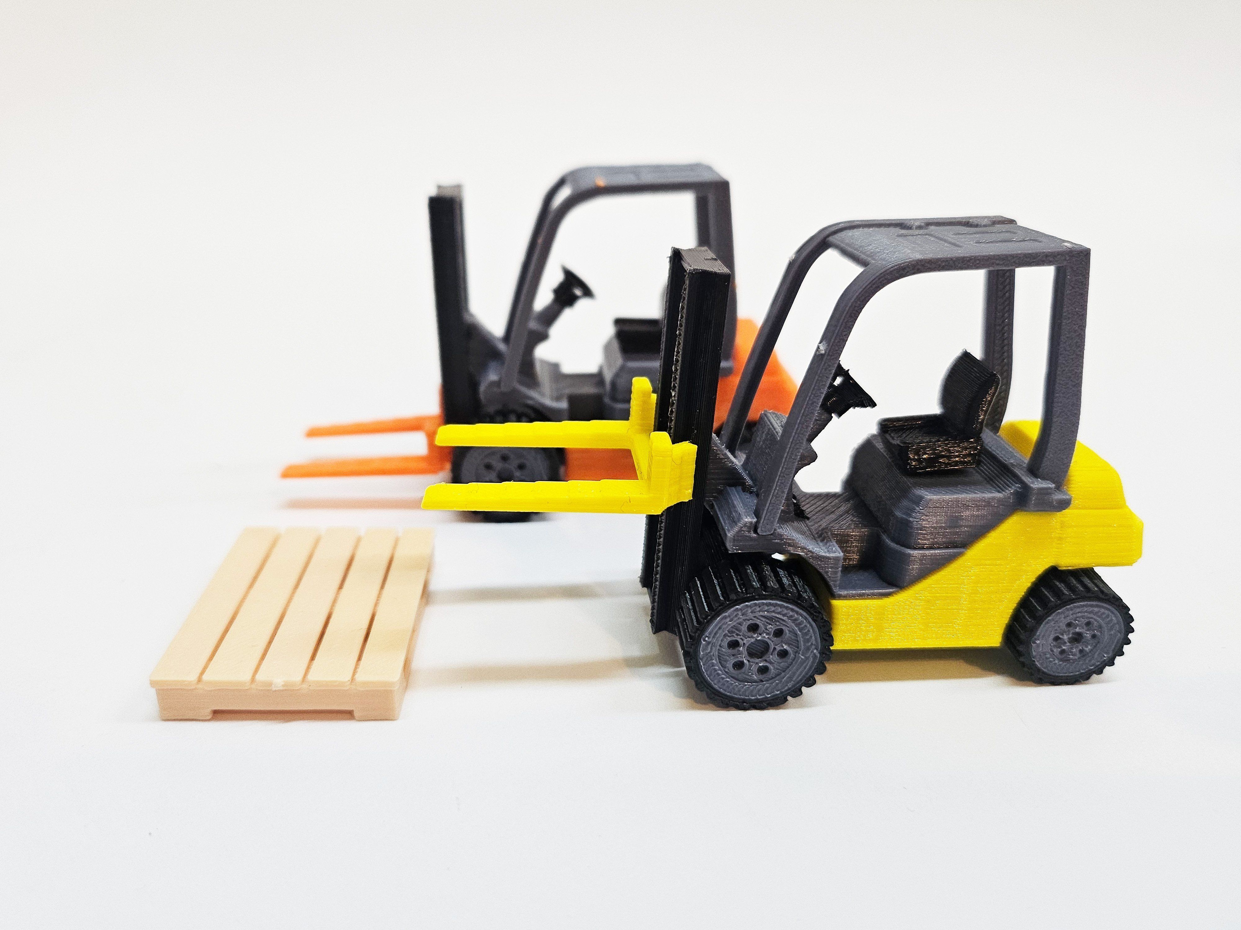 Forklift Kit Card with Palette 3D print model_2