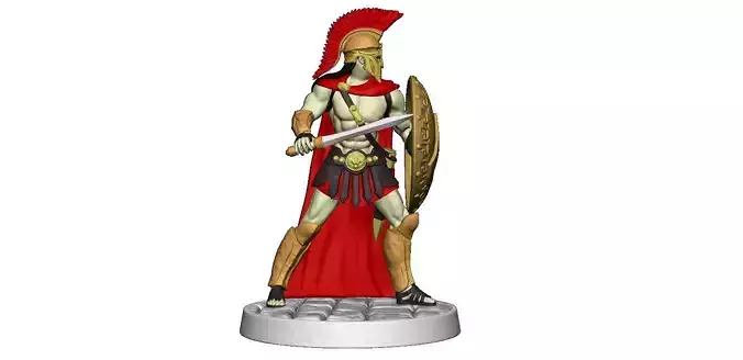 Spartan 5 Second set Medium spartan army 3D print model