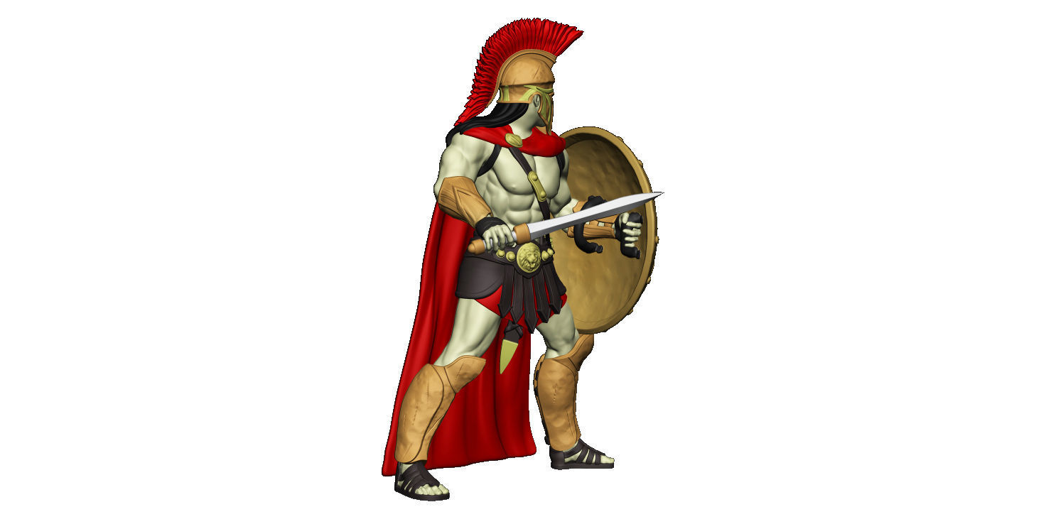 Spartan 5 Second set Medium spartan army 3D print model_17