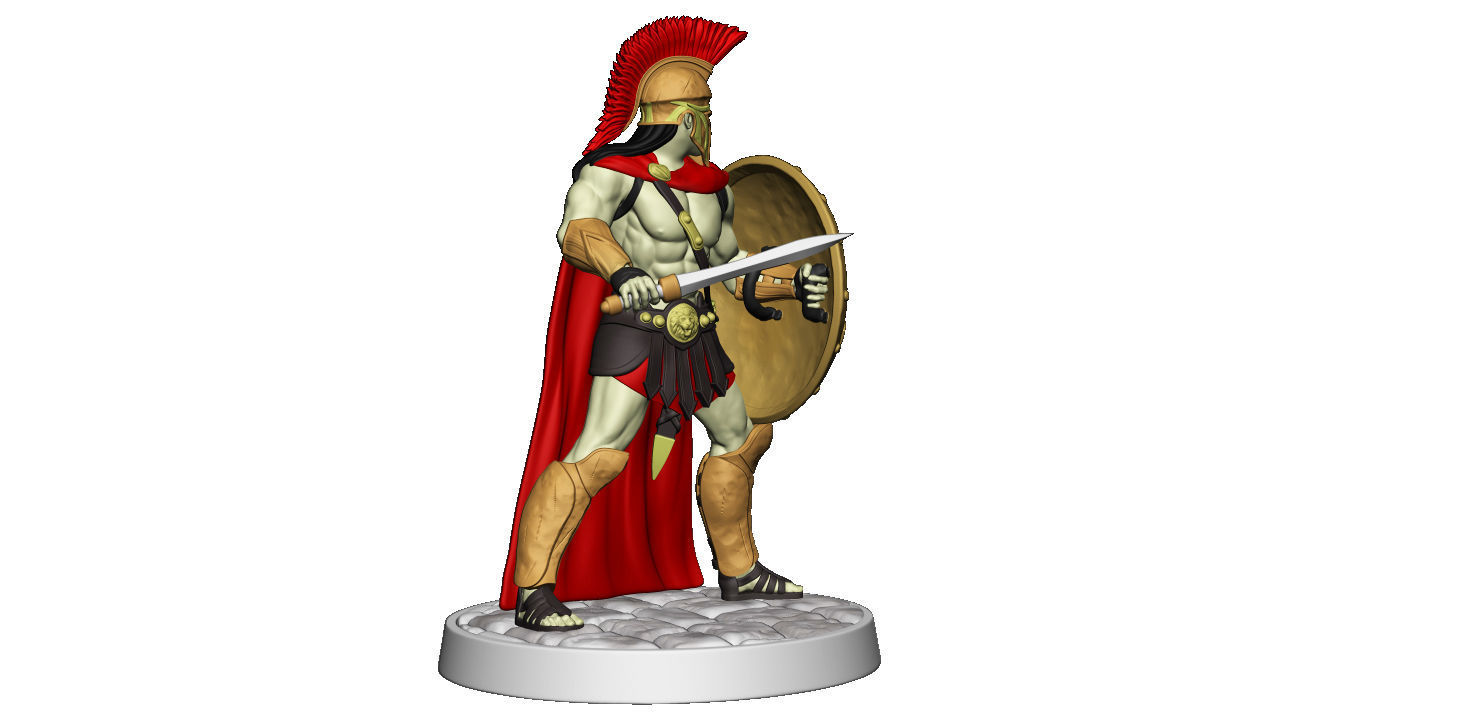 Spartan 5 Second set Medium spartan army 3D print model_22
