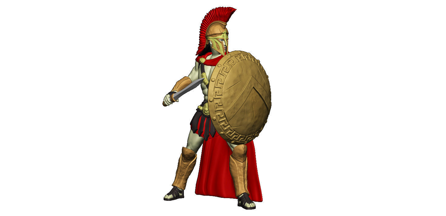 Spartan 5 Second set Medium spartan army 3D print model_16