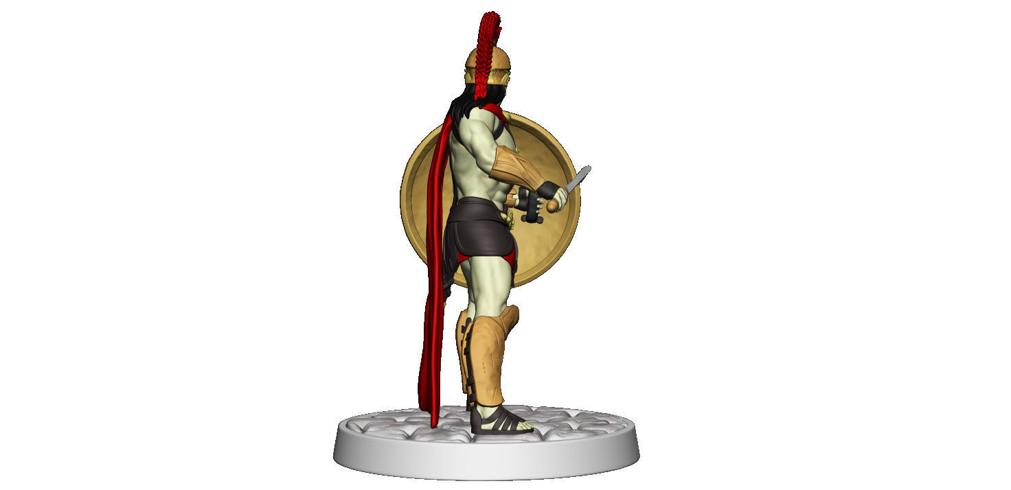 Spartan 5 Second set Medium spartan army 3D print model_23