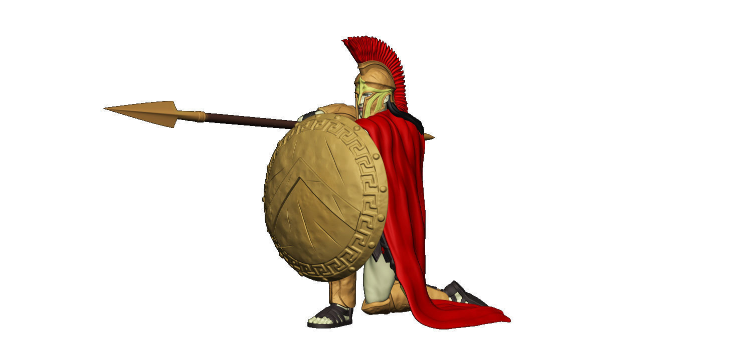 Spartan 6 Second set Medium spartan army 3D print model_11