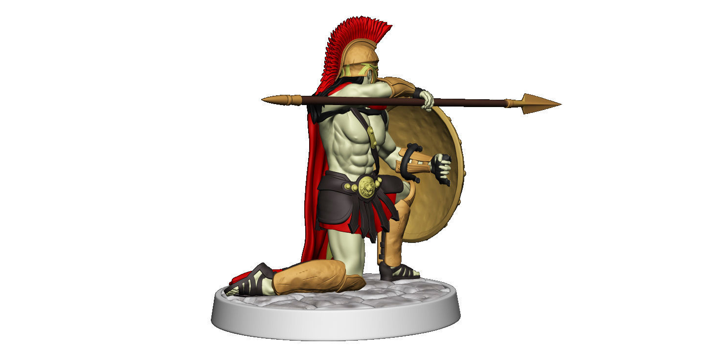 Spartan 6 Second set Medium spartan army 3D print model_22