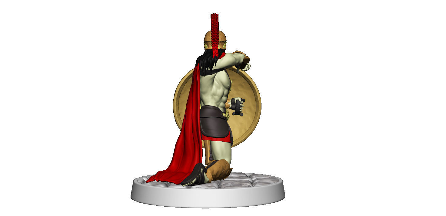 Spartan 6 Second set Medium spartan army 3D print model_20