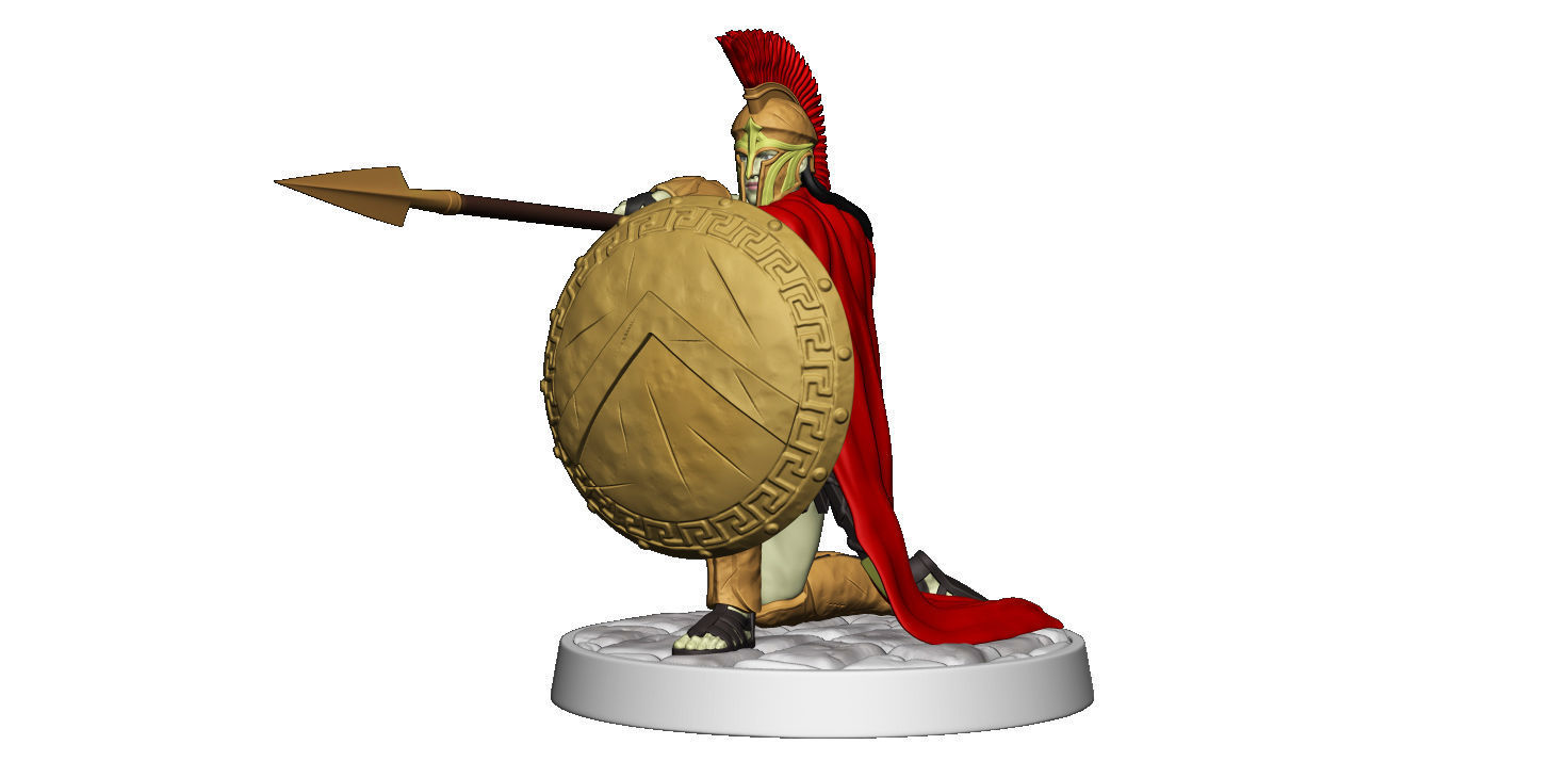 Spartan 6 Second set Medium spartan army 3D print model_19