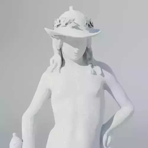 Donatello Ceramic cracked David 3d model 