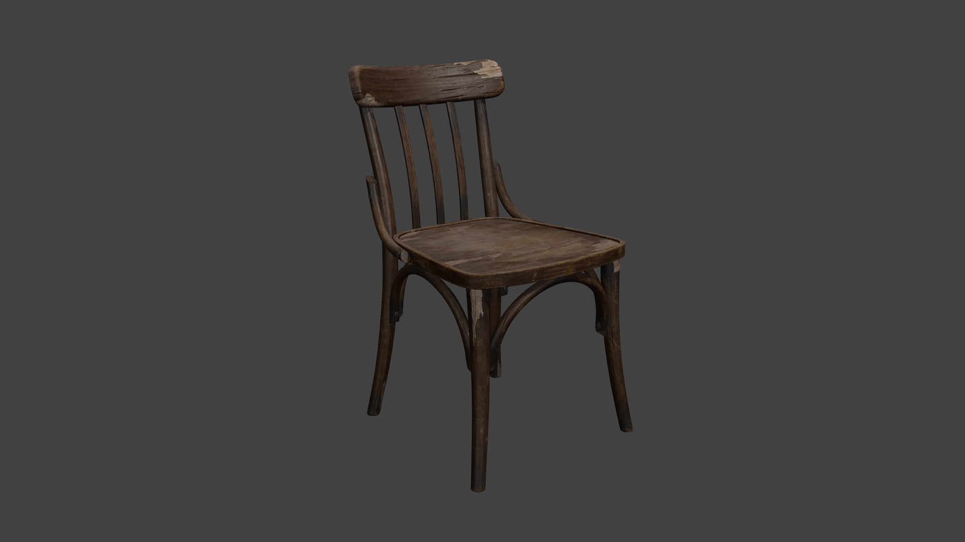 Thonet 3D model Low-poly 3D model_2