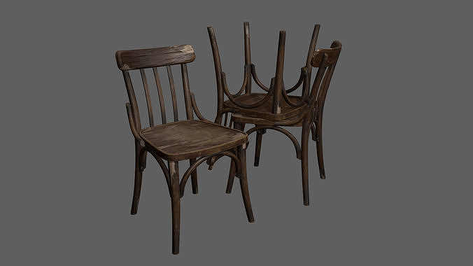 Thonet 3D model Low-poly 3D model