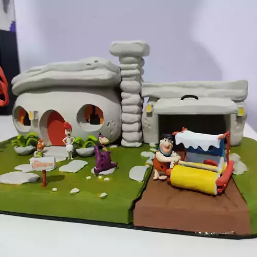 Diorama da Casa Familia Flintstones