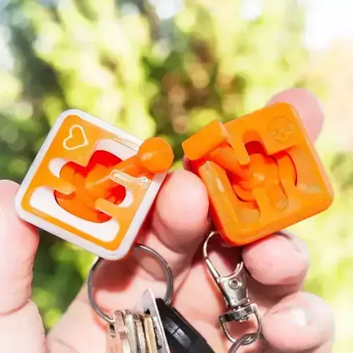 Stickshift Keychain Fidget 3D print model
