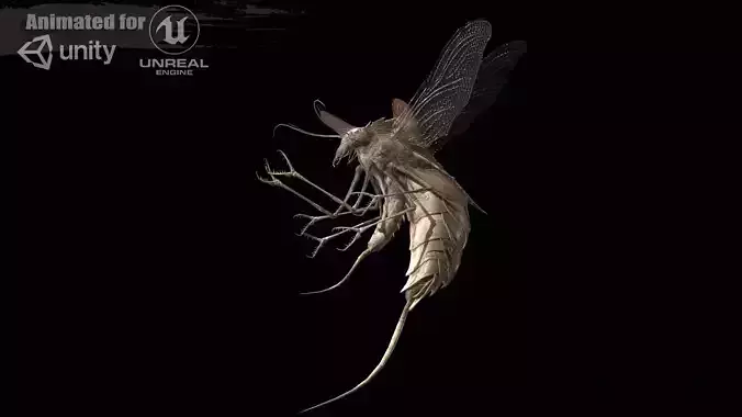 FlyingBug1 A1 Low-poly 3D model