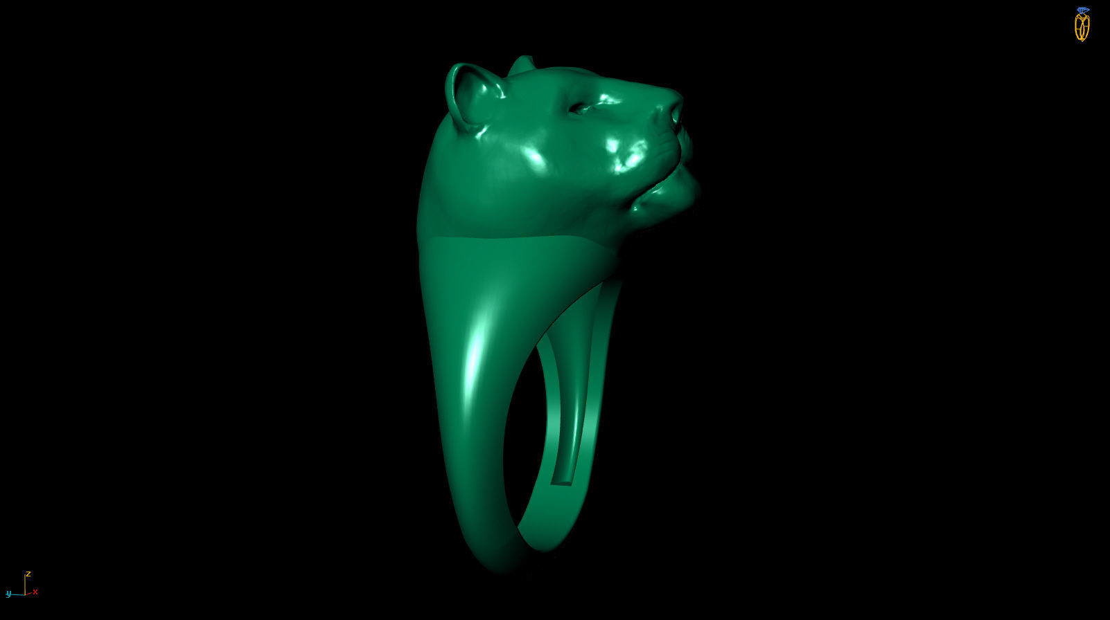 Black Panther Ring 3D print model_16