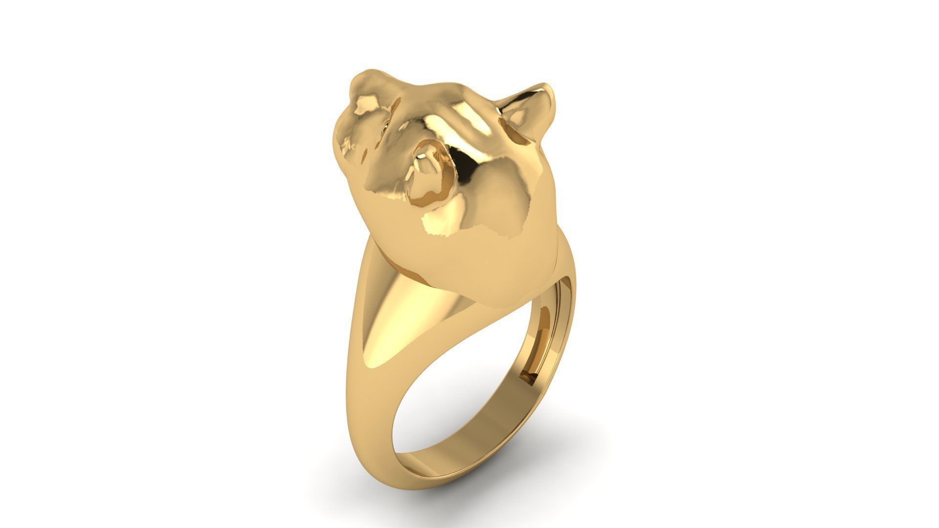 Black Panther Ring 3D print model_2