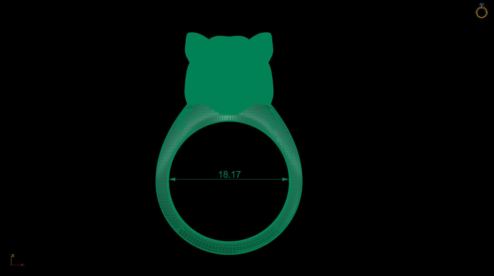 Black Panther Ring 3D print model_9