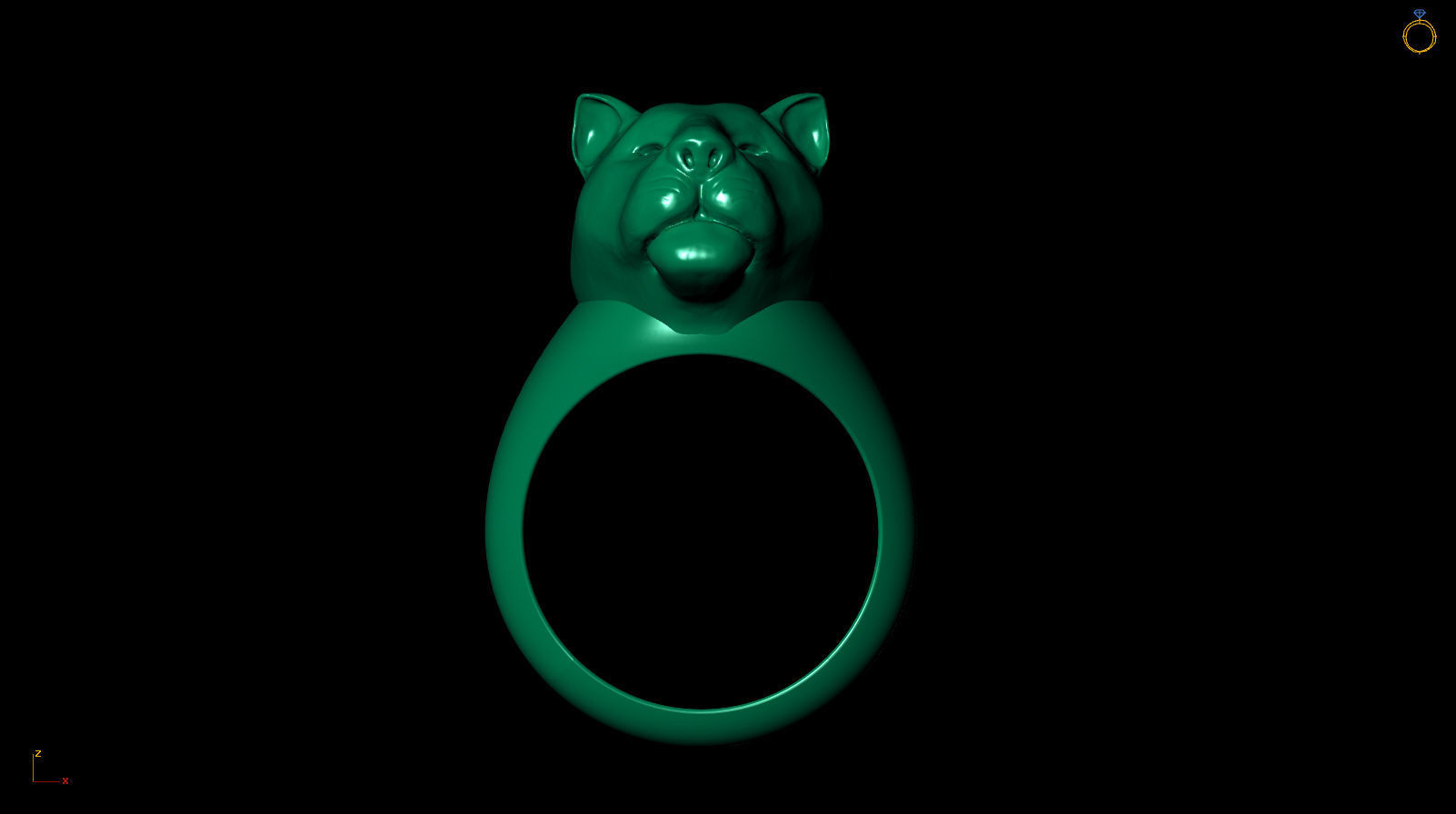 Black Panther Ring 3D print model_14