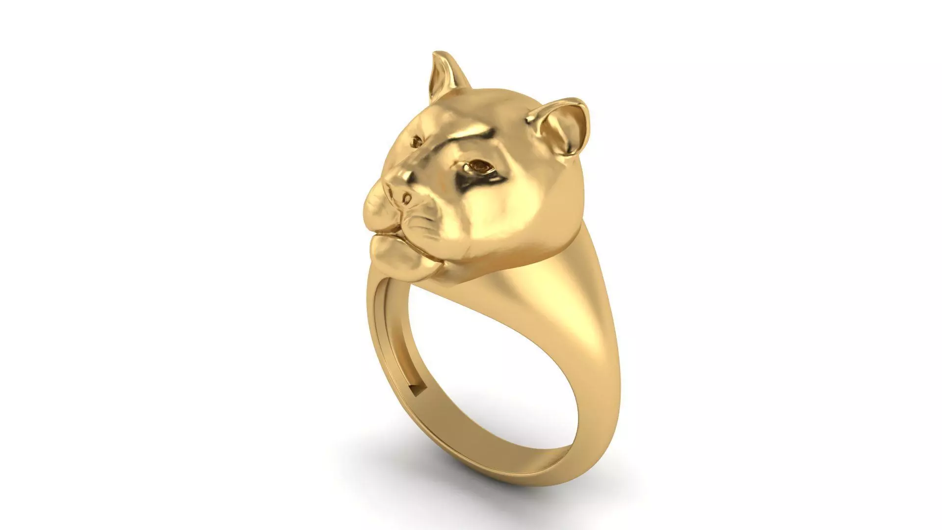 Black Panther Ring 3D print model_0