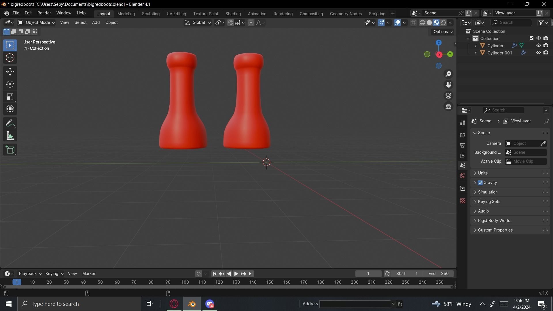 Big Red Boots MSCHF 3D model_1