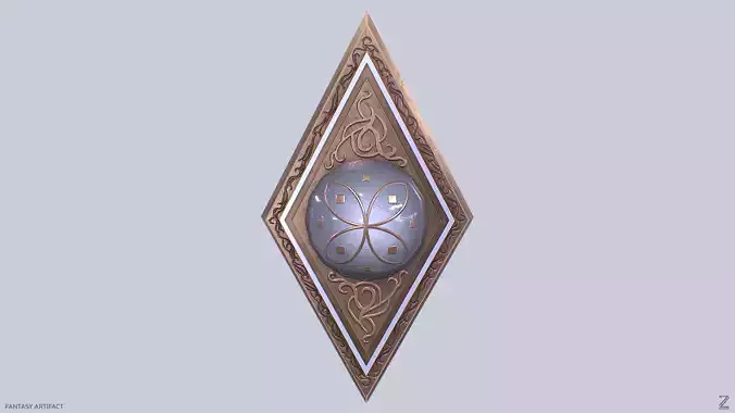 Fantasy artifact Low-poly 3D model