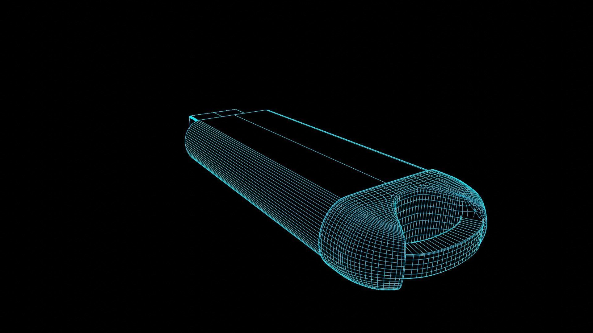 Pendrive Low-poly 3D model_8