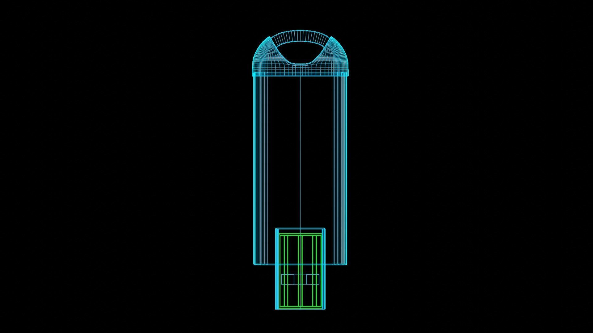 Pendrive Low-poly 3D model_6