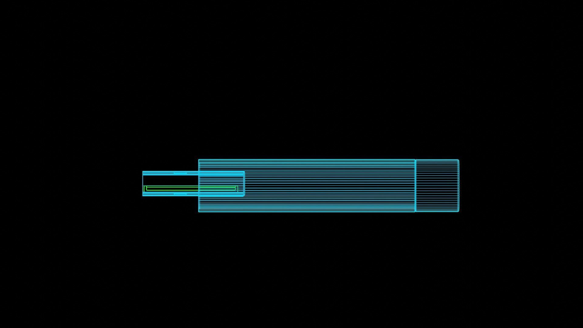 Pendrive Low-poly 3D model_4