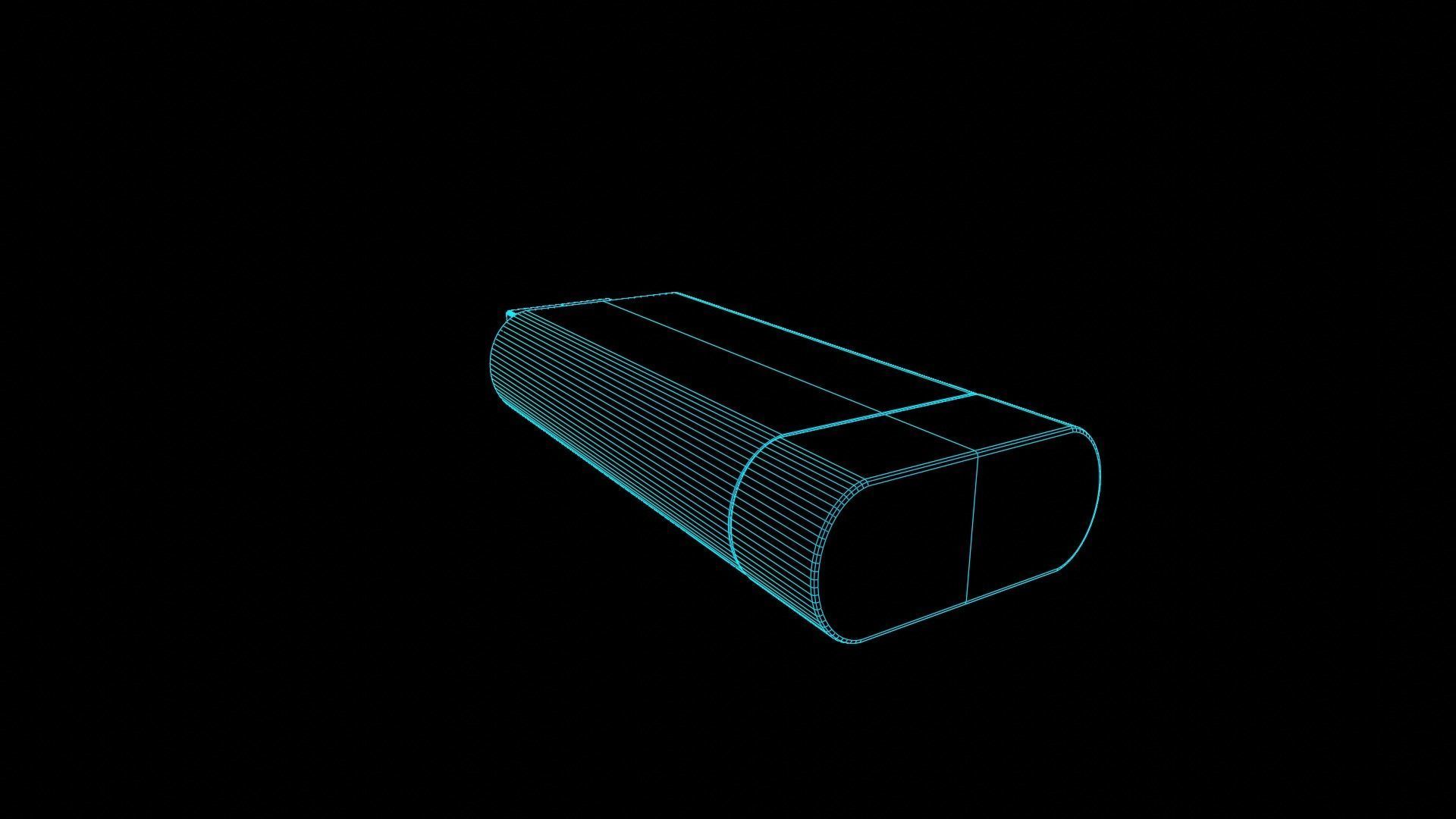 Pendrive Low-poly 3D model_8