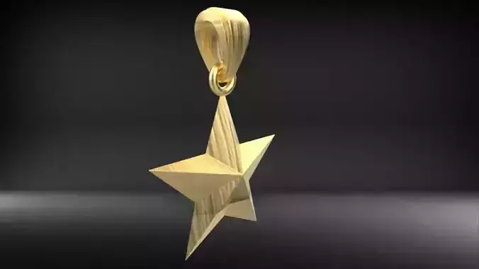 Cryspy 5 Five Star Pendant Charm Necklace Jewelry