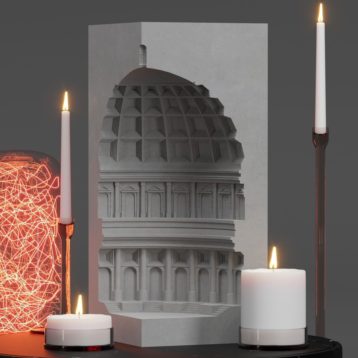 Decorative set - Pantheon 3D model_4