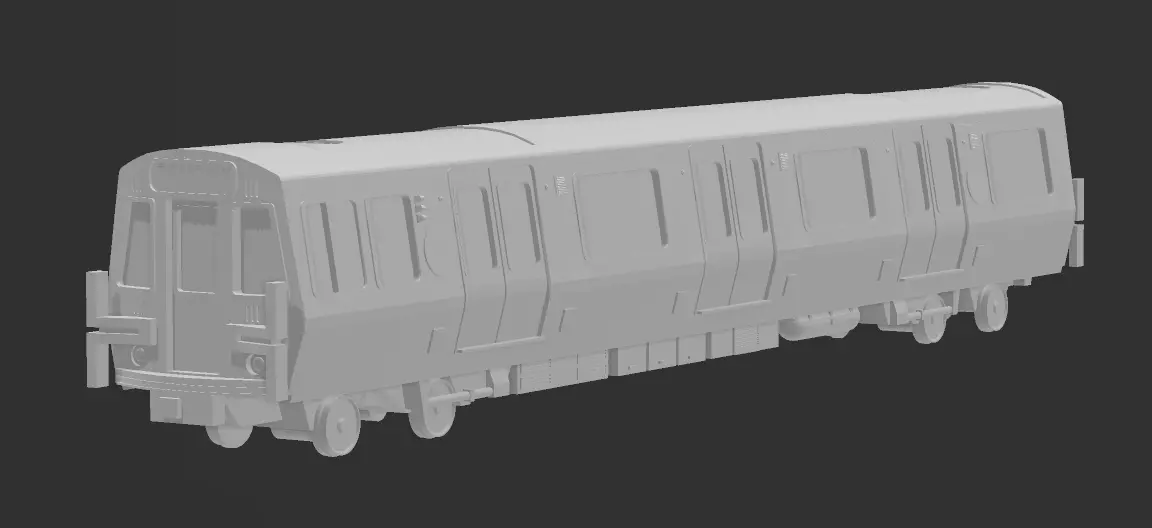 MBTA Orange Line CRRC 1400 Series 3D print model_0