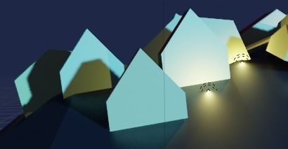Lighthouse City Low-poly 3D model_4