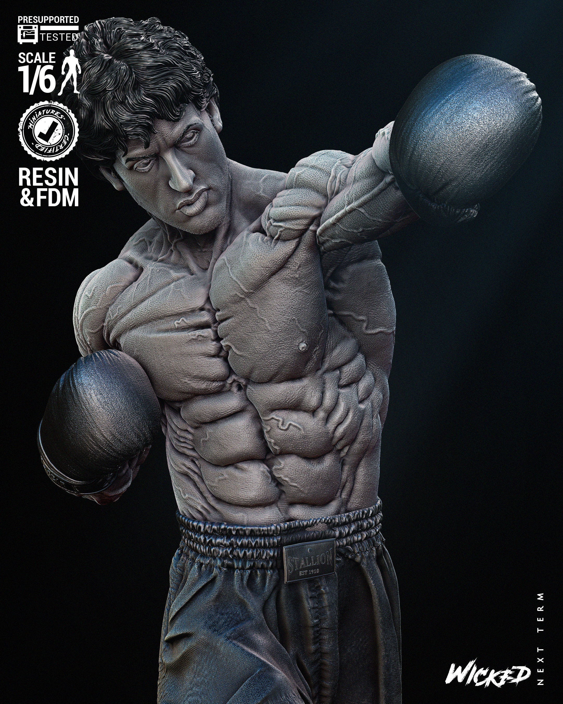 Wicked Movies Rocky Sculpture Tested for 3D printing 3D print model_11