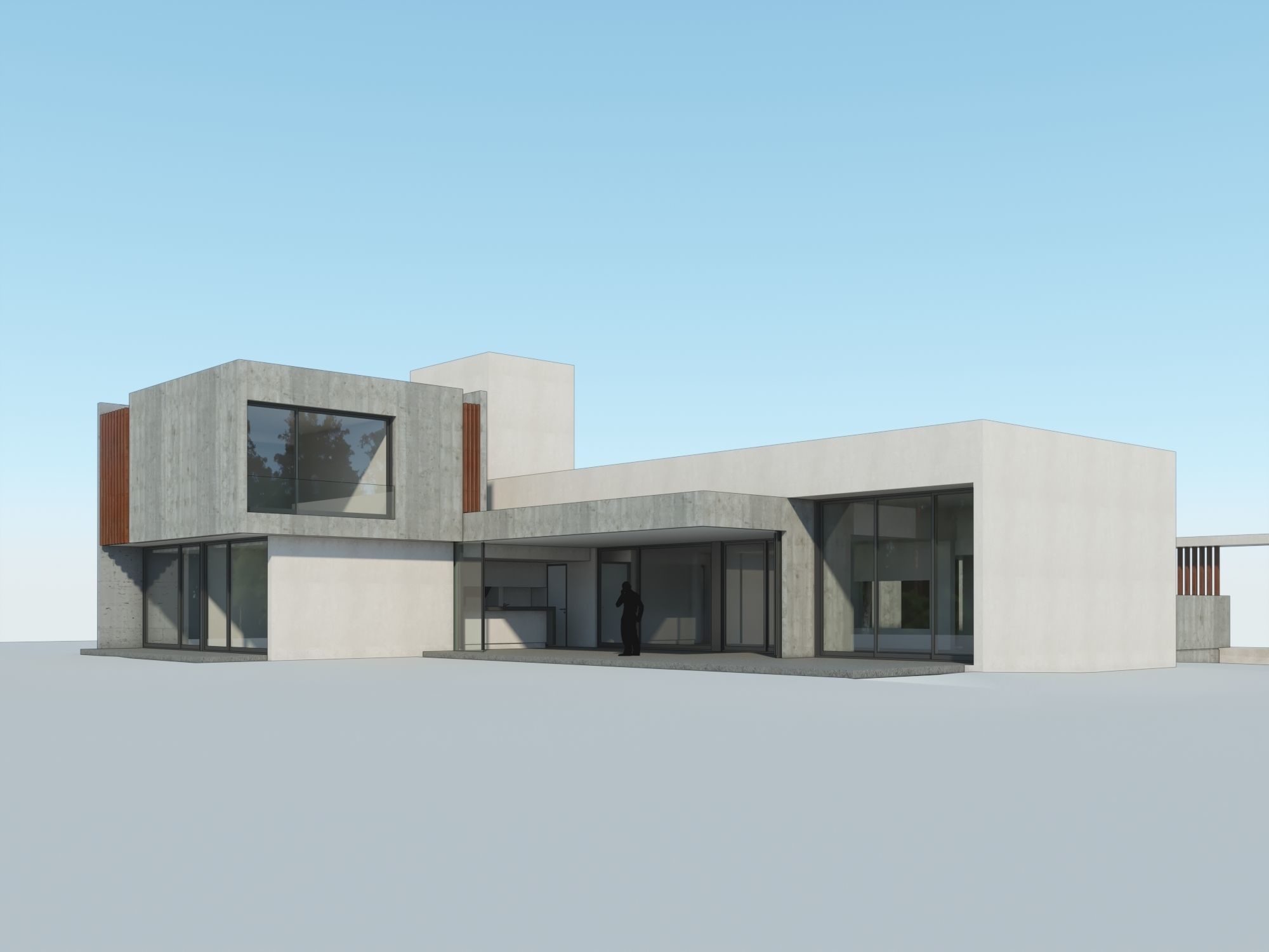 Modern House -G 3D model_5