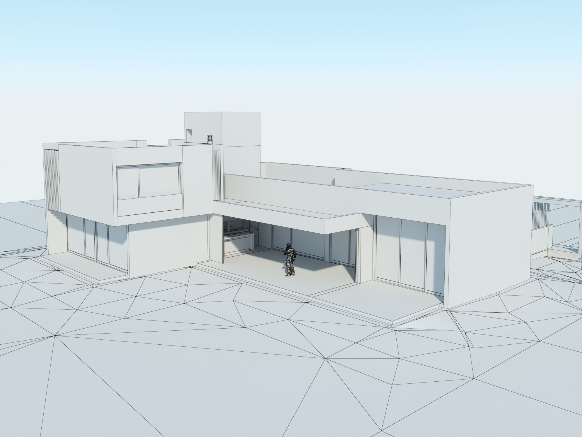 Modern House -G 3D model_11