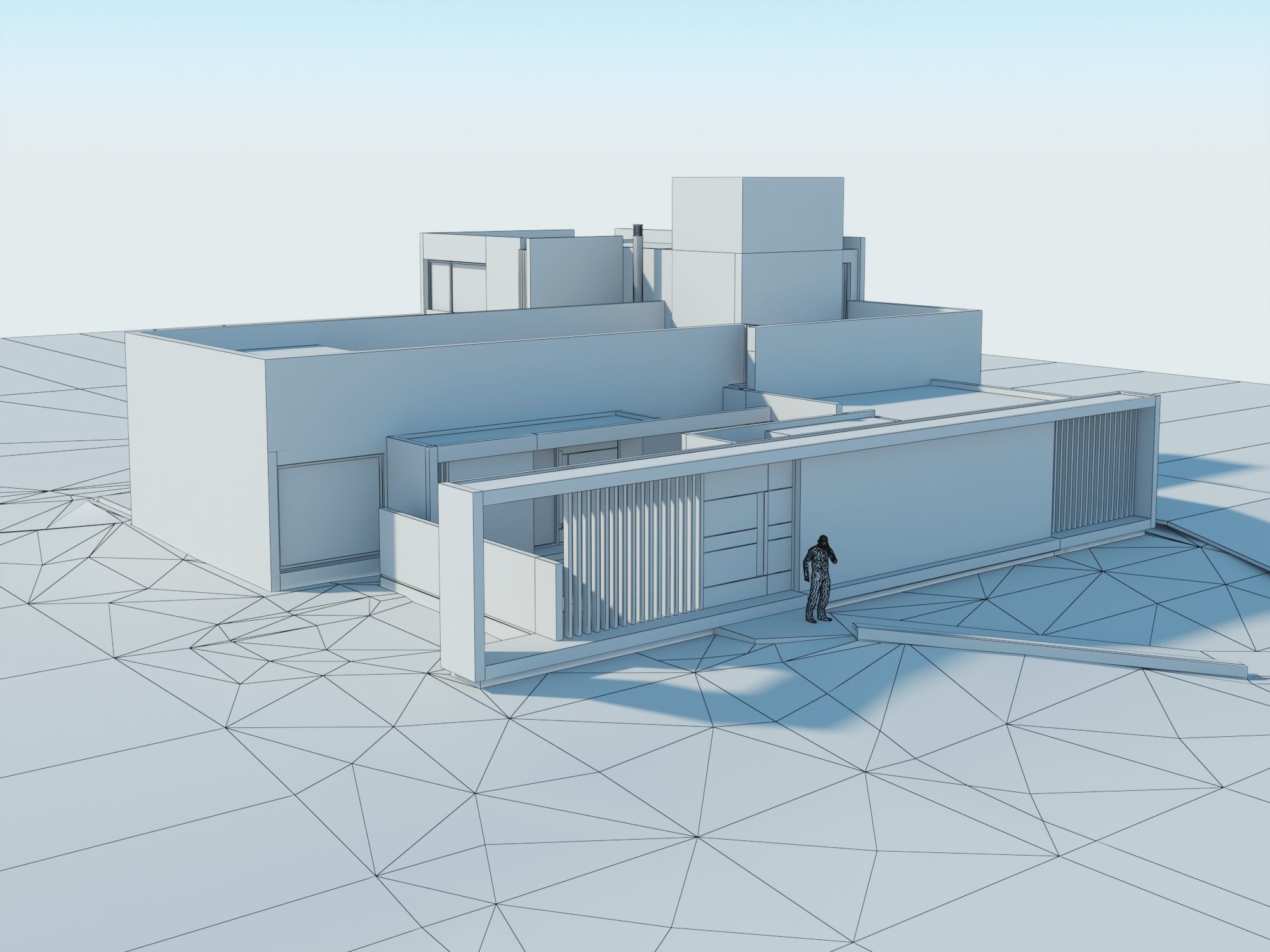 Modern House -G 3D model_10