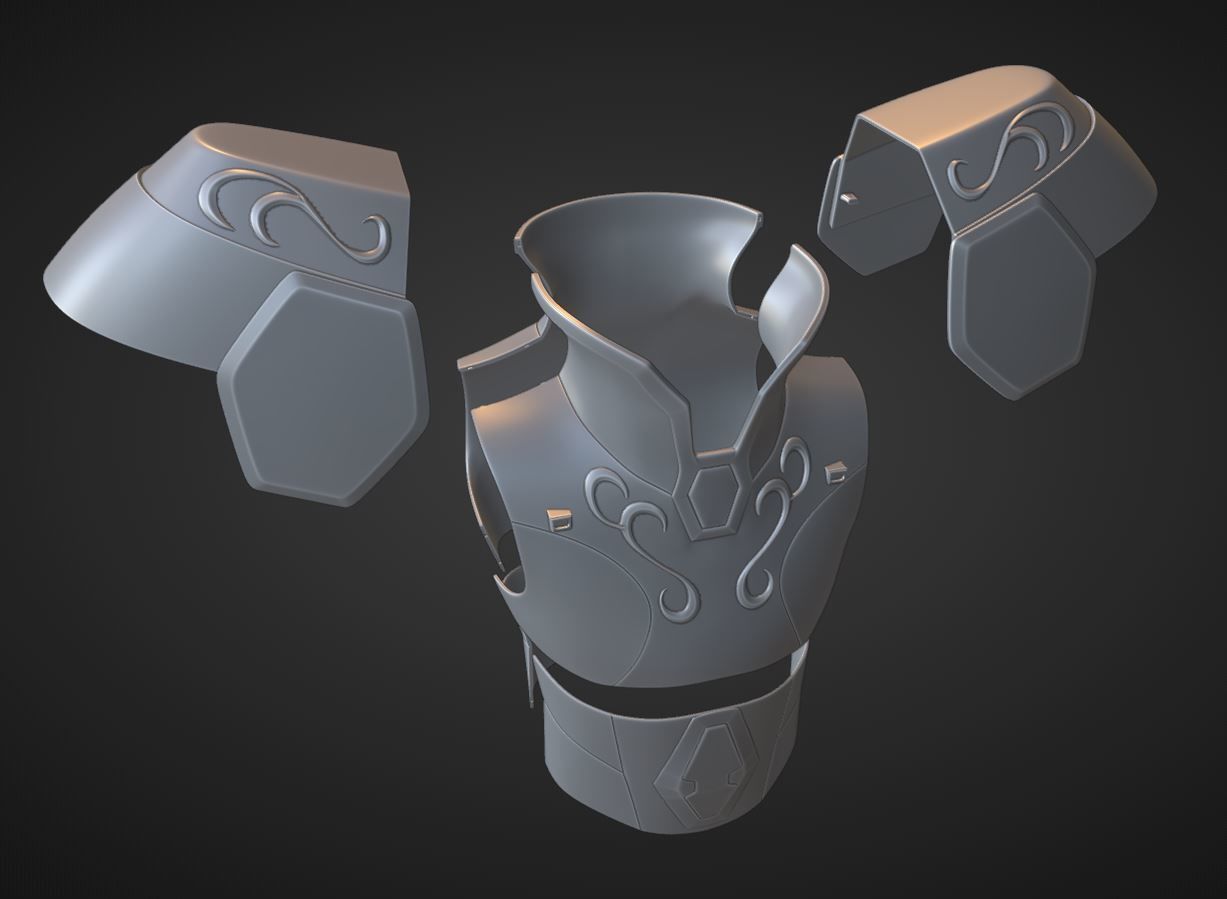 Armadura de Geminis 3D print model_4