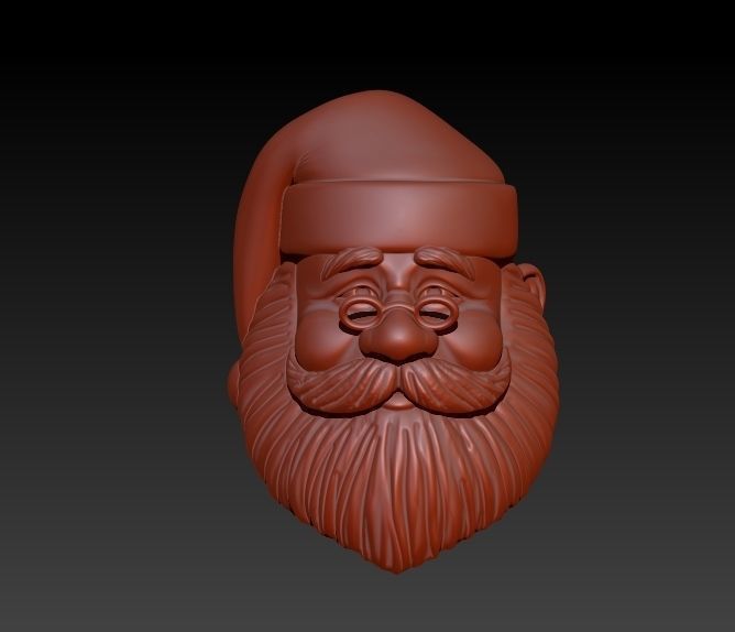 Christmas Spirit Santa Claus Saint Nick Pendant Necklace 3D print model_1