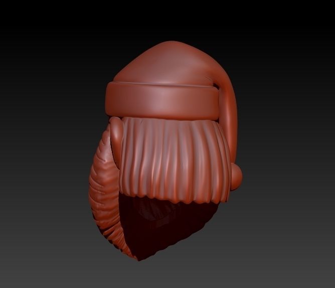 Christmas Spirit Santa Claus Saint Nick Pendant Necklace 3D print model_3