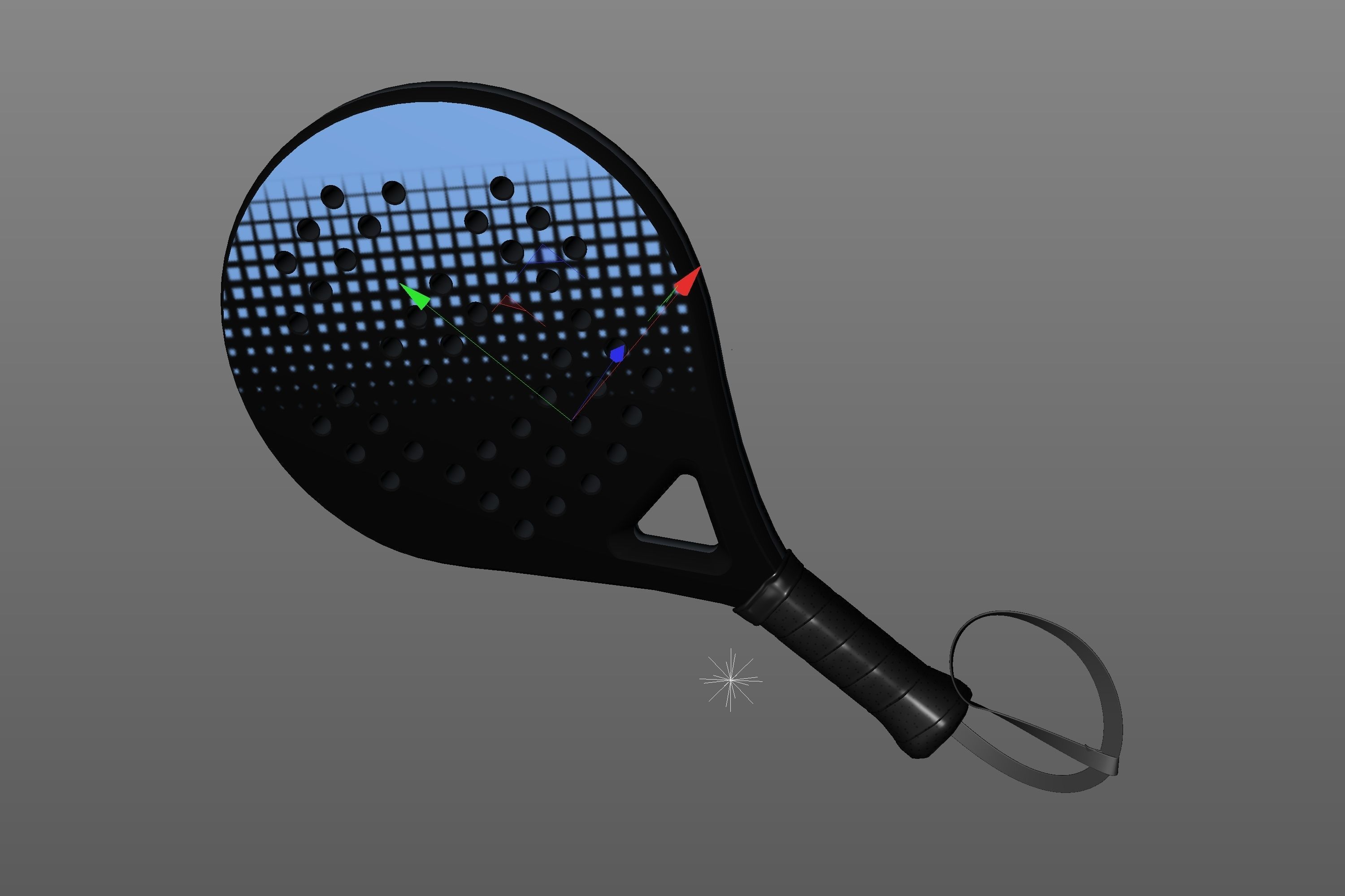 Padel Tennis Racket  3D model_6