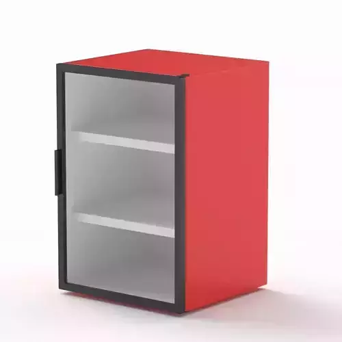 Red Mini Beverage Refrigerator