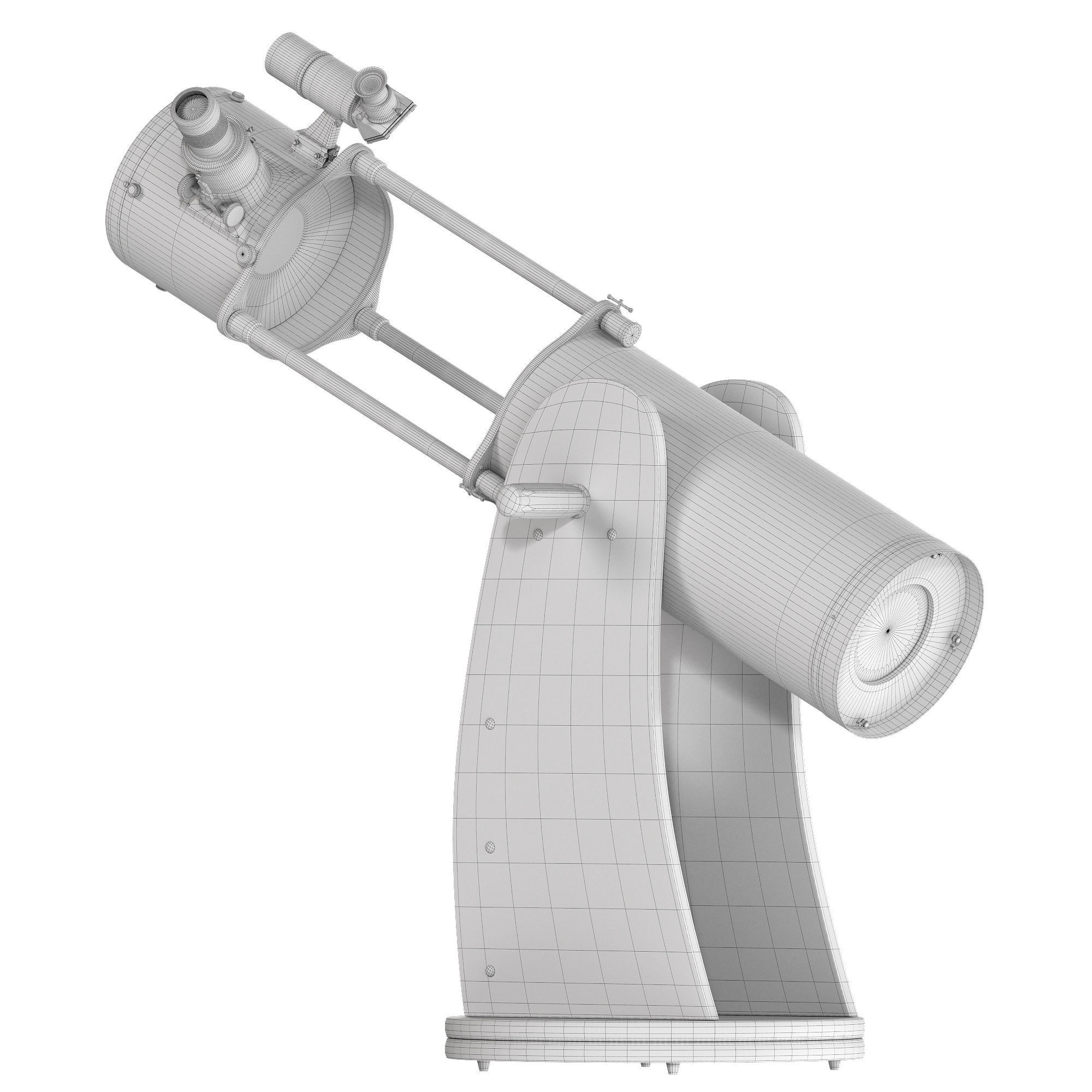 Dobson telescope Skyliner Low-poly 3D model_5