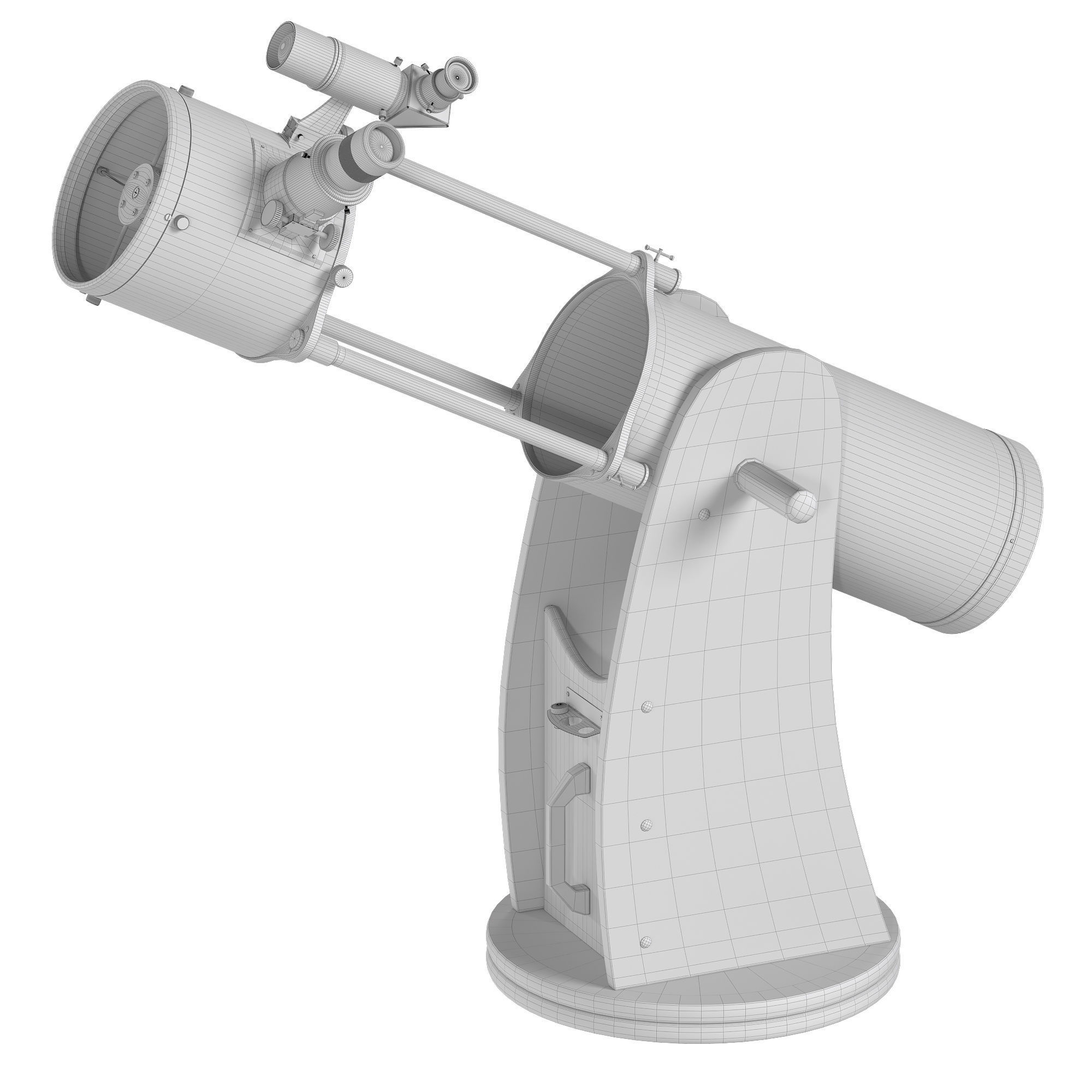Dobson telescope Skyliner Low-poly 3D model_6