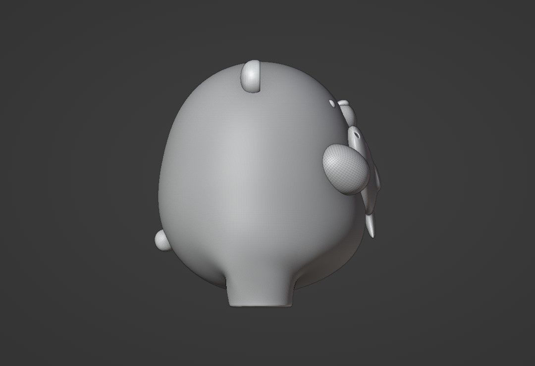 cute bear 3D print model_3