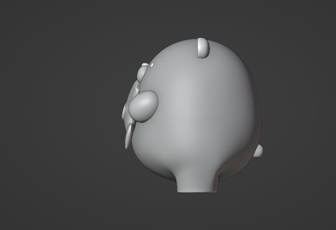 cute bear 3D print model_5